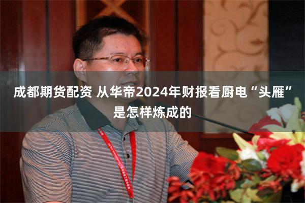 成都期货配资 从华帝2024年财报看厨电“头雁”是怎样炼成的