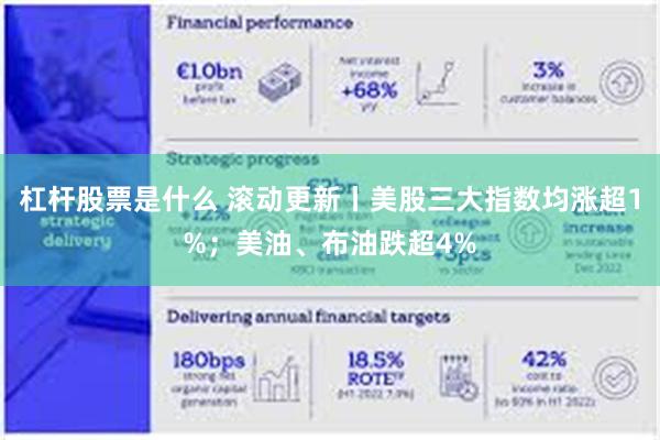 杠杆股票是什么 滚动更新丨美股三大指数均涨超1%；美油、布油跌超4%
